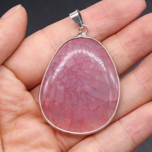 Natural Stone Pendants Drop Type Yellow Stripe Agates Faceted Pendants Necklace For DIY Jewelry Best Birthday Gift Size 28x42mm
