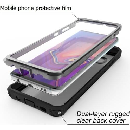 Armor 360 Full Protect For Samsung Galaxy S10 S10 Plus Case Cover transparent PC+TPU+Silicon Phone Case Shockproof outdoor Coque