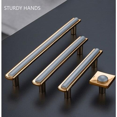 European Style Zinc Alloy Furniture Handles Bedroom Dresser Drawer Knob and Handle Wardrobe Door Pulls Home Hardware Accessories