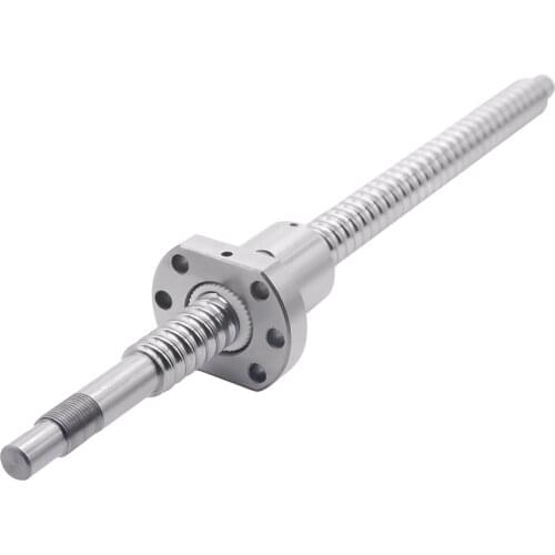 Ballscrew 25mm SFU2505-600 650 700 750 800 850 900 1000mm ball screw with flange single ball nut BK/BF20 end machined CNC parts