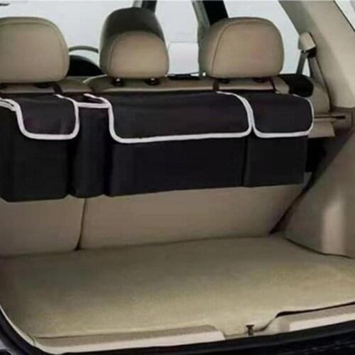 Portable Car Rear Seat Multi Pockets Sundry Storage Bag Vehicle Trunk Accessory Organizer Car Accessories Supplies Products