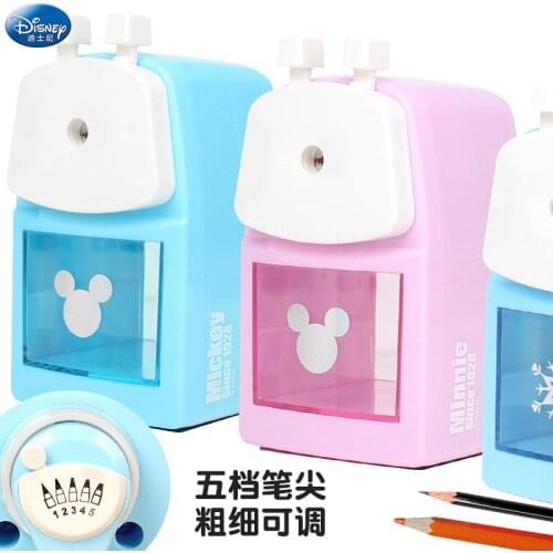 Disney Pencil Sharpener Hand Adjustable Thickness Sketch Pencil Sharpener Fine Art Dedicated Pencil Sharpener Office Study Gift
