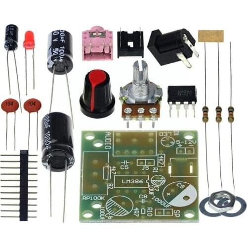 Smart Electronic LM386 DIY Kit Super Mini Audio AmplifierSuite Supply Stabilized 3-12V Board Module Voltage Power Amplifica Q5O4