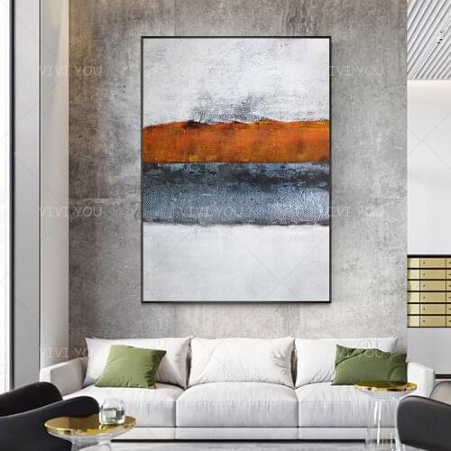 High Quality Abstract Oil Painting Colorful Gold Blue White Canvas Handmade Painting Home Decor Oil Painting Artwork