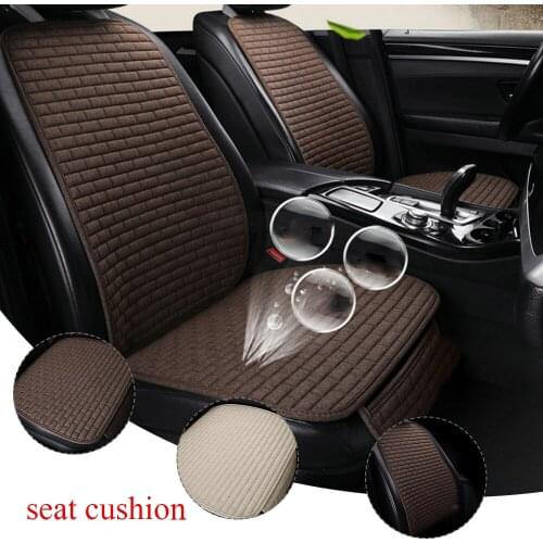 Universal Car Seat Cover Front/rear Flax Seat Protect Cushion Automobile Seat Cushion Protector Pad Car Cover Mat Protect