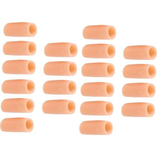 10 Pairs Washable Silicone Toe Sleeves Tube Caps Cushions Pain Protectors Feet Care for Prevent Rubbing