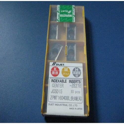 10PCS carbide inserts ZPMT160408L JC5040 free shipping