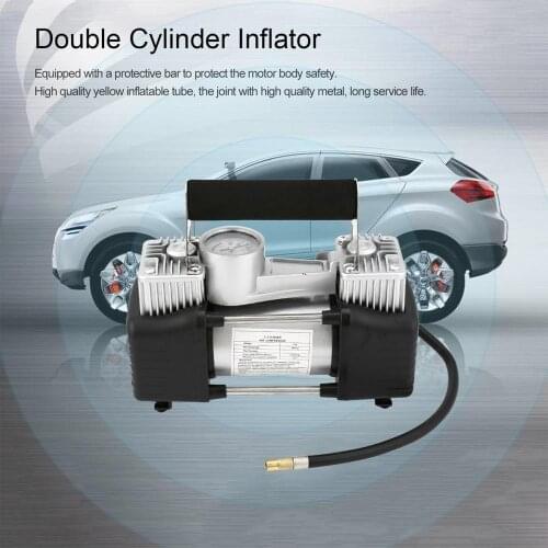 2017 Portable Styling Super Flow Car Tire Tyre Inflator DC 12V Metal Vehicle Auto Electric Pump Air Compressor Hot Drop Shipping