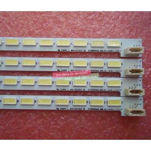 50pcs 80 LEDs 676mm 3 Pin LED backlight strip for 55inch LED55X5000DE LJ64-03515A LTA550HQ20 550HQ16/22 STS550A66-80LED-rev0.1