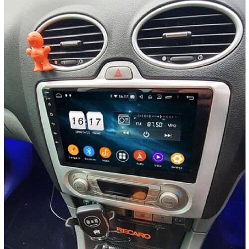 4gb+128gb 1 DIN 9" PX6 Android 10 Car DVD Player for Ford Focus 2004-2011 DSP Radio GPS Bluetooth 5.0 WIFI Easy Connect