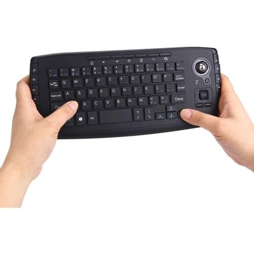 Miniteclado inalámbrico de 2,4G, teclado Trackball para portátil, PC, ratón de aire multifunción, diseño limpio
