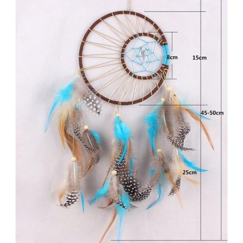 JX-LCLYL Large Dream Catcher with Feathers Home Wall Hanging Decoration Car Ornament