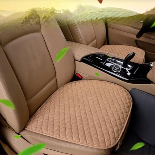 For Audi Q5 Q7 Q3 Q8 A4 A3 A6 Accessorie Car Seat Cover Protector Mat Linen Fabric Cushion Universal Size Breathable Pad