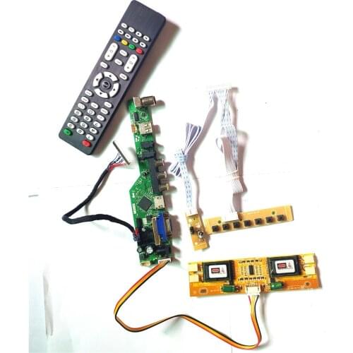 For LM215WF1-TLA1/TLB1 LVDS 4CCFL 30Pin keyboard+Remote+Inverter HDMI-Compatible-Compatible VGA USB AV RF LCD T.V53 board