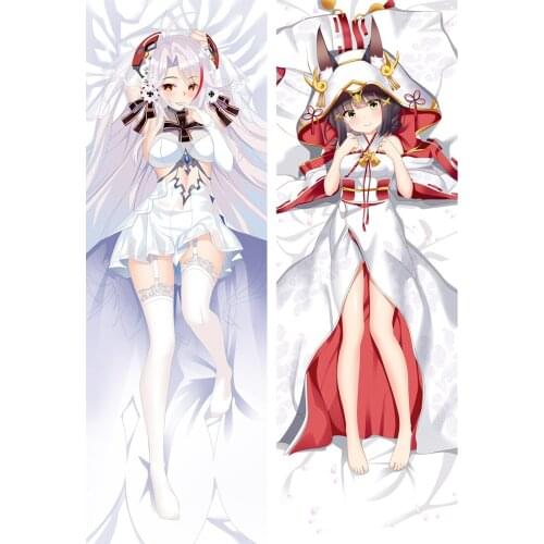 Anime Cartoon Azur Lane Double sided hugging Pillow Case Pillow Cover Pillowcase Peach Skin 2 Way 89007