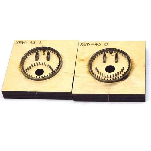 SMVAUON Wooden Mould Cutting Dies For DIY Smile Key Ring Scrapbooking Fun Pendant Leather Cut Mold Knife Mould Hand Punch Tool