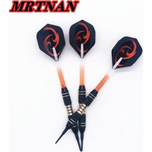 Hot sale 3 pieces/set of 14g high quality indoor game dart set professional soft dart PET dart flying sports dart shaft
