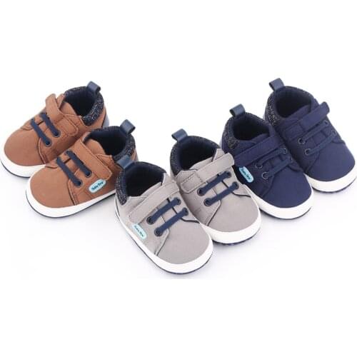 Lovely Newborn Baby Boy Spring Autumn Soft Sole Shoes Anti Slip Cotton Sneaker Trainers Prewalker 0-18M