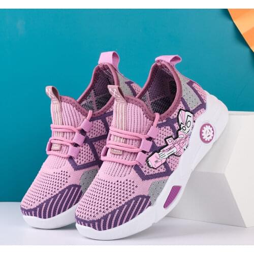 New Kid Girls Boys Sports Shoes Anti-slip Soft Rubber Bottom Baby Sneaker Casual Flat Sneakers Shoes Children