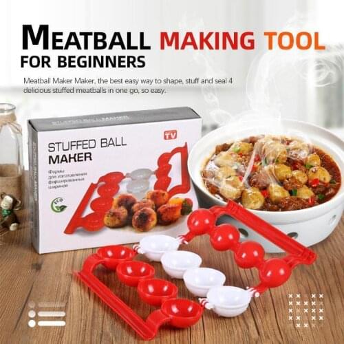Kitchen Making Round Tool Kitchen Meatball Maker Meatball Model Clip Fish Ball Rice Ball Making Mold Tool Kitchen Accessories
