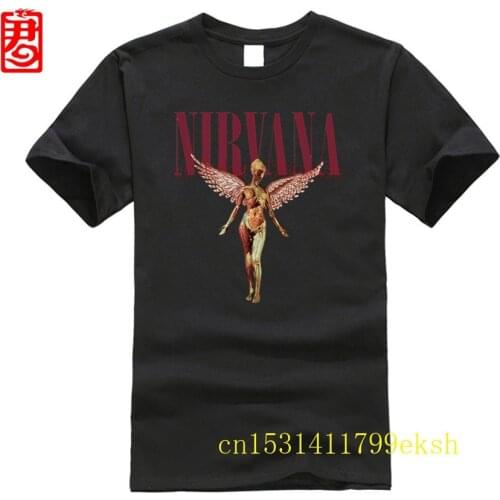 Mens Cool Shirt Plus Size In Utero T Shirt Brand Designer Clothing Short Sleeves Rock Band Merch Concert Tee Gift