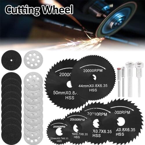 30PCS Diamond Saw Blade Set Cutting Wheel Mini Circular Saw Blade For Dremel Rotary Tools Resin Cut-Off Wheels Cutting Discs