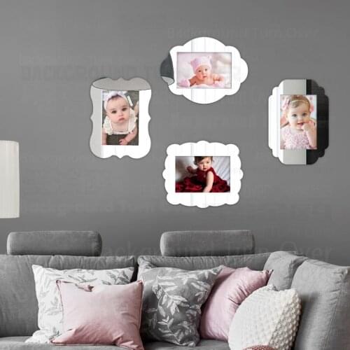 4pcs Photo Frame Set Wall Picture Frames Framework On The Fridge Thin 3.5X5In 4X6In 5X7Inch F013