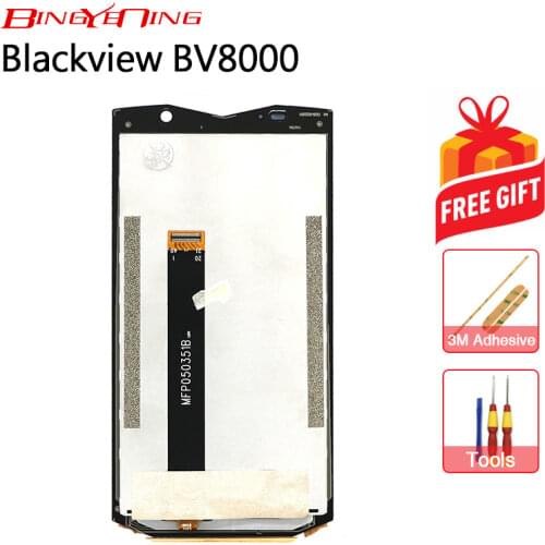 BingYeNing New Original For Blackview BV8000/BV8000 Pro Touch Screen+LCD+Frame Display Assembly Replacement 5.0 inch