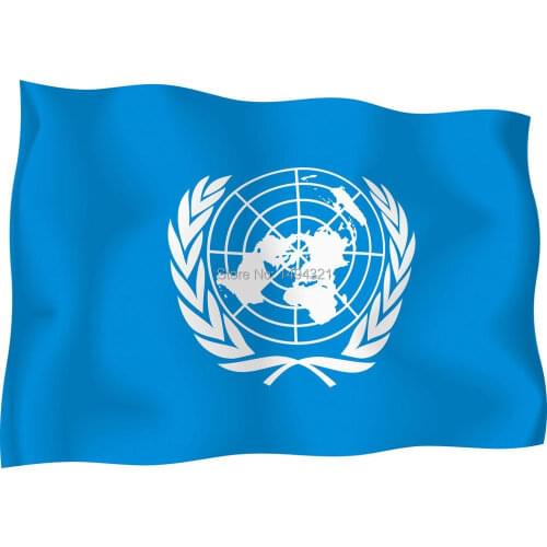 United Nations Flag 90*150 CM UN Flag Indoor/Outdoor Banner Pennant New Outdoor