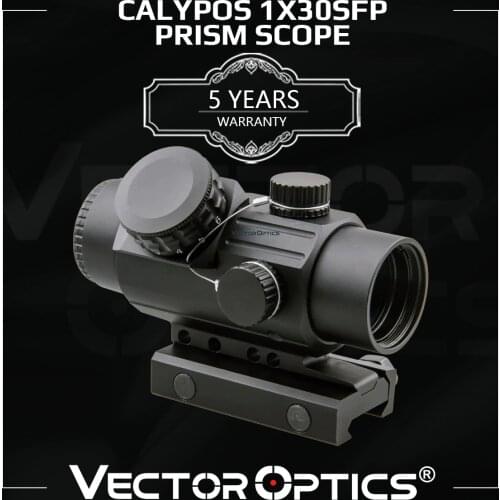 Vector Optics Calypos 1x30 Prism Riflescope CQB Style Fits AR15 M4 Rifle Scope Tactical CQ Reticle For Fast Targeting Shooting