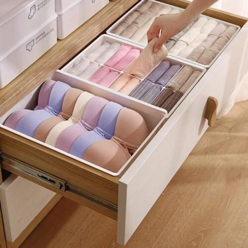 JOYBOS Storage Box Underwear Bra Socks Panty Cabinet Organizers Wardrobe Closet Home Drawer Household Drawer Compartment JBS15