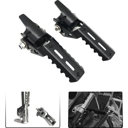 4 color Motorcycle Highway Front Foot Pegs Folding Footrests Clamps 25mm For BMW HONDA Triumph Tiger CRF1000L X-ADV F900XR