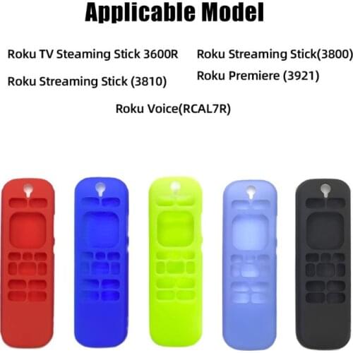 Dustproof Soft Silicone Case Remote Control Protective Cover for TCL-Roku 3600R RCAL7R 3921 3800 3810 Remote Controller