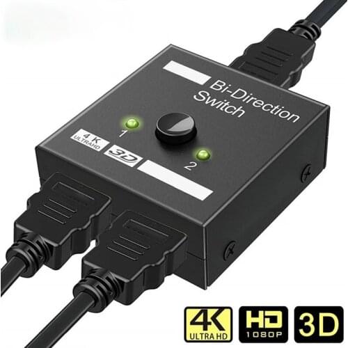 Splitter Switch 4K Converter Adapter Extender Connector Aux Cable For Ps4 Tv Box Monitor Projectors Accessories