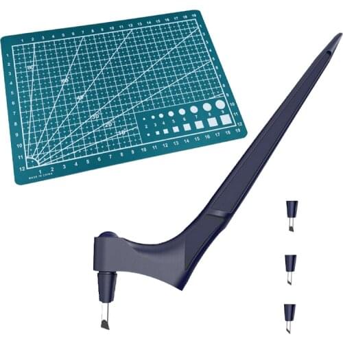 DIY Art Craft Cutting Tools 360 Rotary Paper Jam Pattern Carving Knife Decoupage Sculpture Engraving Cutter Graphic Design Tool