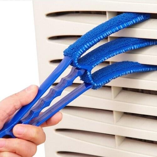 Cleaning 3-blades Window Blinds Brush Air Conditioning Cleaner Shutter Home Tool Plastic Multifunctional Dust Cleaning Brush