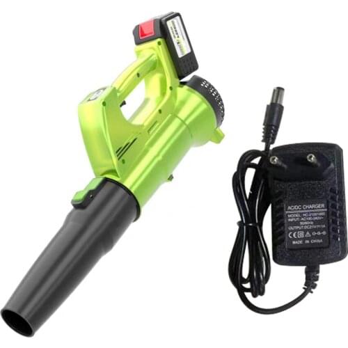 Cordless Leaf Blower with 21V Battery Charger Variable Speed Lightweight for Lawn Care Snow Blowing and Cleaning Debris and Dust