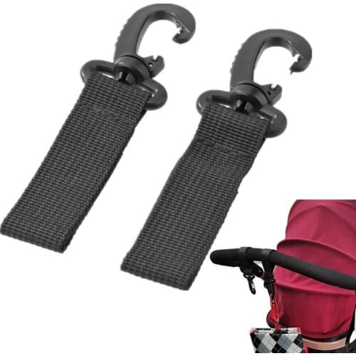 2pcs/Set Stroller Hooks Wheelchair Stroller Pram Carriage Bag Hanger Hook Baby Strollers Shopping Bag Clip Stroller Accessories