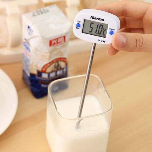 2021 Hot Sale Digital Food Thermometer Electronic BBQ Probe Thermometer Oven Milk Water Oil Kitchen Cooking Thermometer New