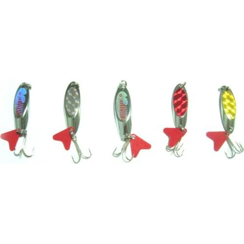 5PCS Fishling twinkling Spoon Lure baits Hook 8g~11.5g