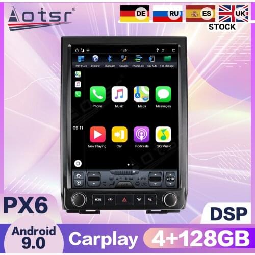 Android 9 128 Tesla Radio For Ford Expedition F450 2015- 2017 Car GPS Navigation Auto Stereo Multimedia Player HeadUnit Recorder