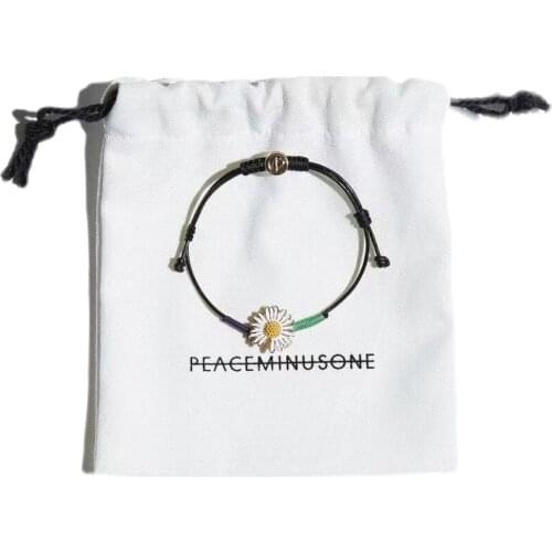 GD Same Paragraph Daisy Style Braided Bracelet 925 Sterling Silver Street Wild Tide Brand Hip Hop Jewelry Accessories