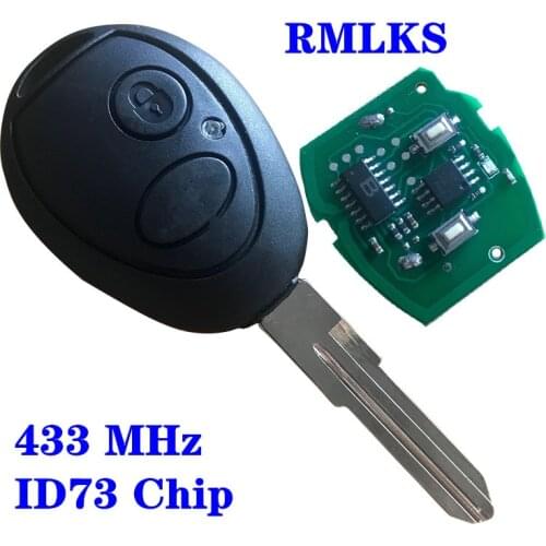 Keless Key Fob Remote Car Key Repair Kit Switches Fit For Land Rover Discovery 2 TD4 TD5 Rover 75 remote key 433mhz PVF7931 Chip