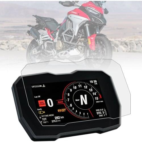 Motorcycle dashboard screen protection kit for Ducati Panigale V4/V4S '18-, Streetfighter V4/Panigale V4R '20- and Multistrada V