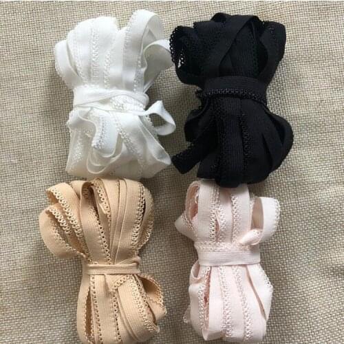5 Meters 2020 New High Quality Black White Pink Skin Lace Ribbon Elastic Lace Trim for Underwear Diy Sewing Garment Accessories