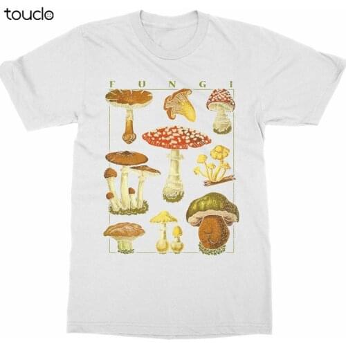 Mushrooms T-Shirt Funghi Fungus Botanical Garden Plant Print Art Fruit Flower 2019 Newest Letter Print Cartoon Crazy T Shirts