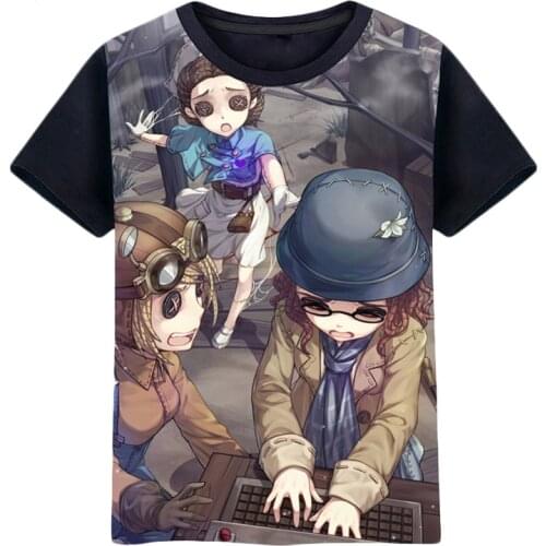 Unisex Game Ldentity V Cosplay Emily Dail Doctor Summer Identity V men and women cosplay short-sleeved T-shirt