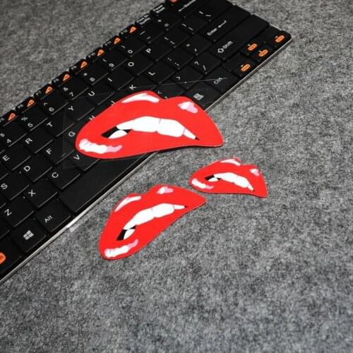 G106 Sexy Red Lips Creative Funny Car Scratches Cover Stickers Waterproof Window Motorcycle Helmet Reflective Safety Stickers