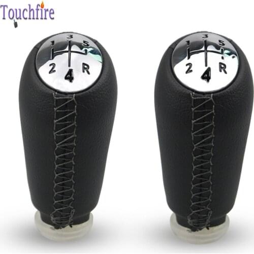 Leather 5Speed Matte Gear Shift Knob for Renault Scenic II MK2 Megane 2 Clio 3 III MK3 GearShifter Pen Lever Stick Ball Gearknob