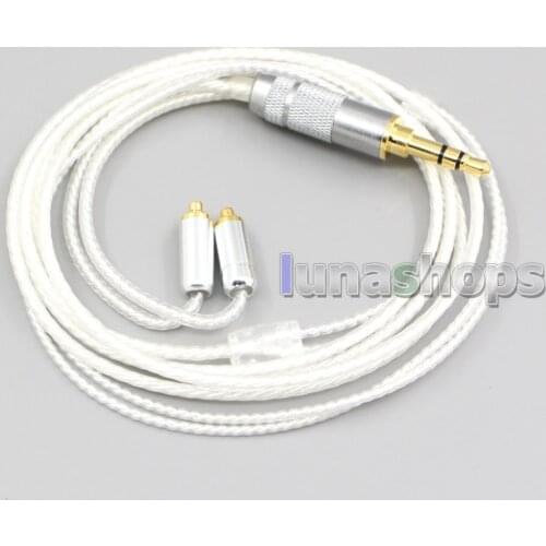 LN006634 4.4mm 2.5mm 3.5mm XLR Hi-Res Silver Plated 7N OCC Earphone Cable For Shure se535 se846 Se425 Se315 Se215 MMCX
